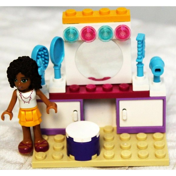 Lego Pack Friends Andrea's Bedroom 41009 Complete Set Minifig & Manual Hair - Picture 9 of 11